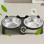 Stainless Steel Cat Bowl – Anti-Tip Food & Water Bowl for Pets