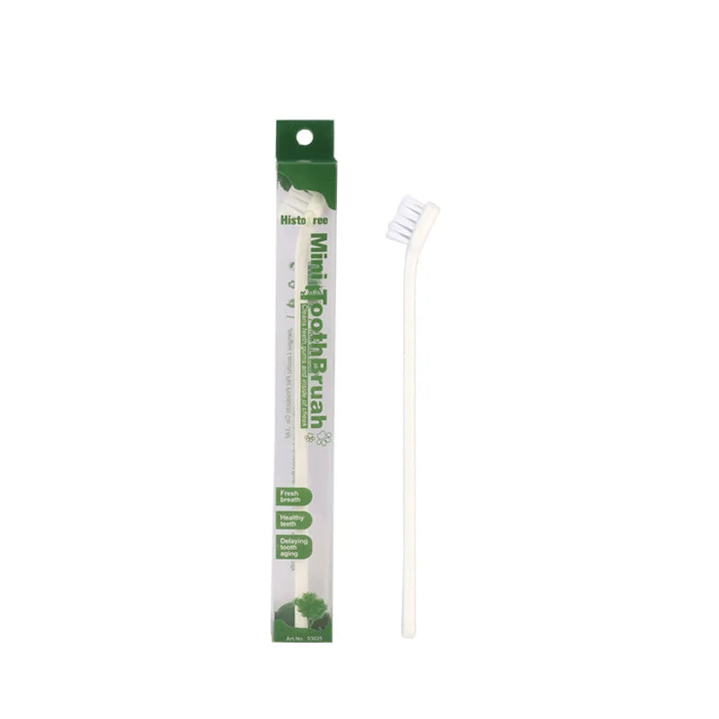 Dog Toothbrush Micro Head 360° Teeth Cleaning Tool for Small Dogs & Cats