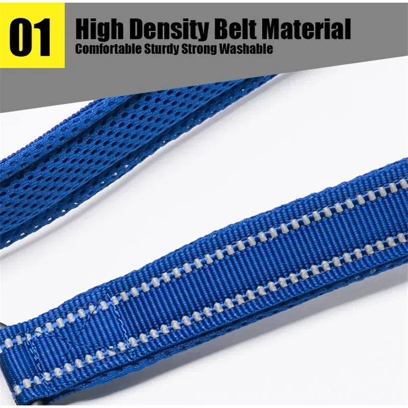 Nylon Dog Leash – Reflective Padded 200cm Walking Lead