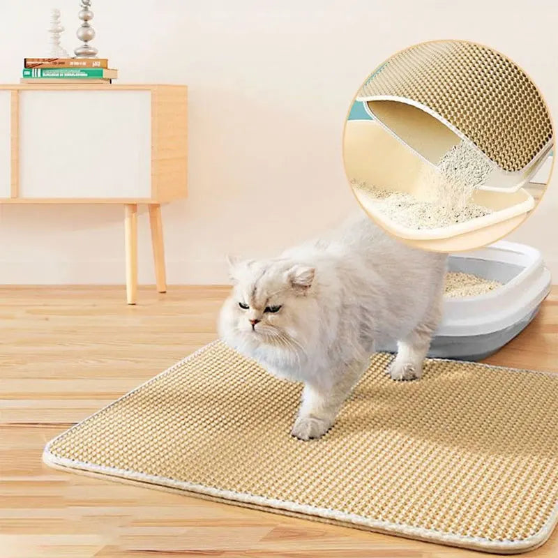 Cat Litter Mat – Waterproof Double Layer Litter Catcher