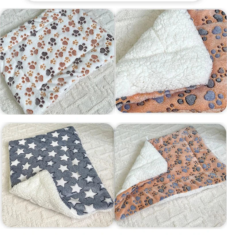 Dog Sleeping Mat – Washable Flannel Winter Bed for Small to Large Dogs