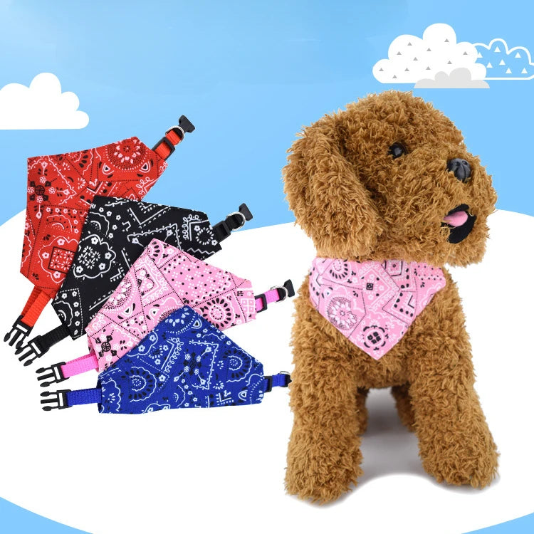 Pet Triangle Scarf Adjustable Dog & Cat Bandana Collar