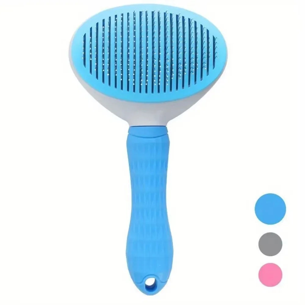 Self Cleaning Pet Hair Brush – Dog & Cat Grooming Slicker