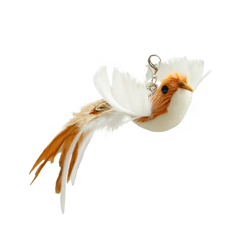 Interactive Feather Cat Wand with Bell & Suction Cup