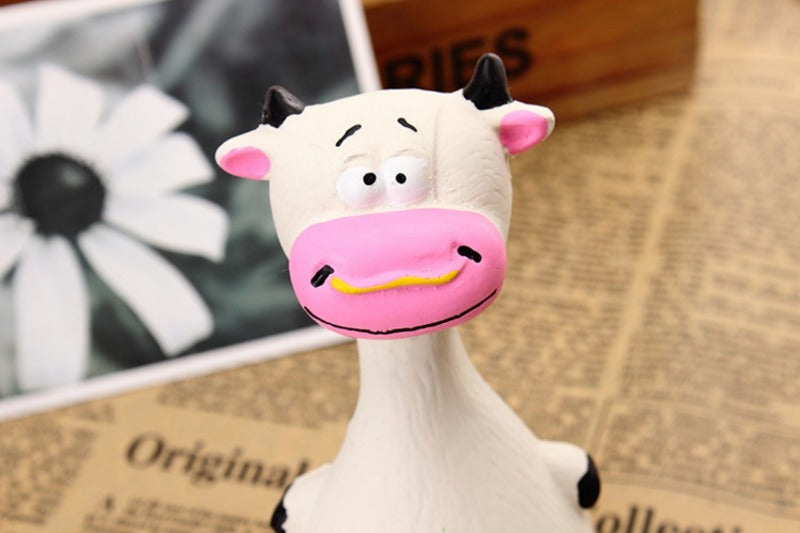 Dog Chew Toy Rubber Squeaky Dental Toy for Dogs & Cats  Character count: 55