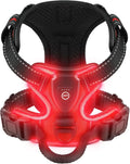 LED Dog Harness, Rechargeable Light Up Vest for Walking