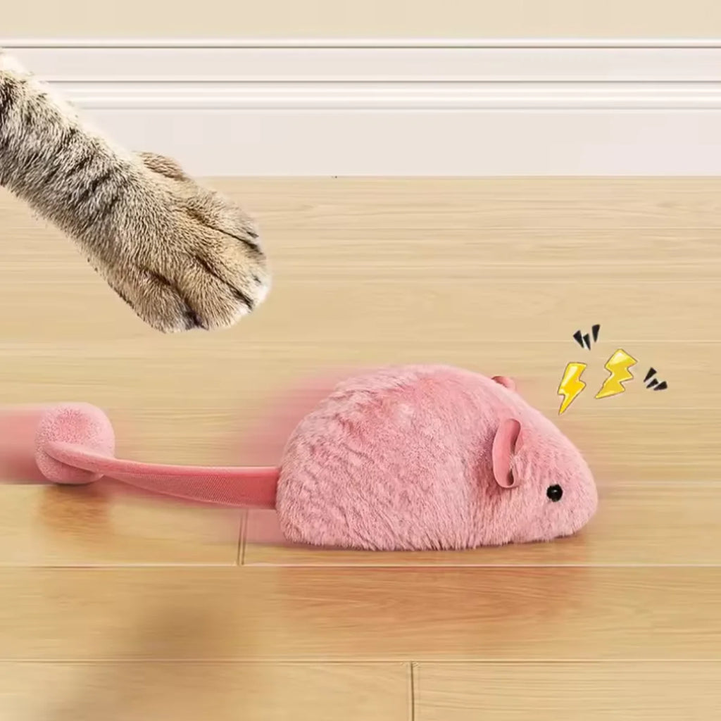 Interactive Cat Mouse Toy – Plush Self-Playing Toy for Cats