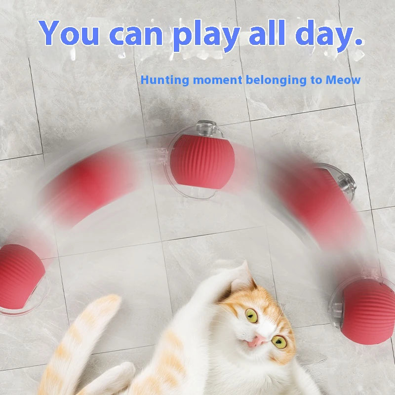 Automatic Cat Ball Toy – Rechargeable Interactive Rolling Ball