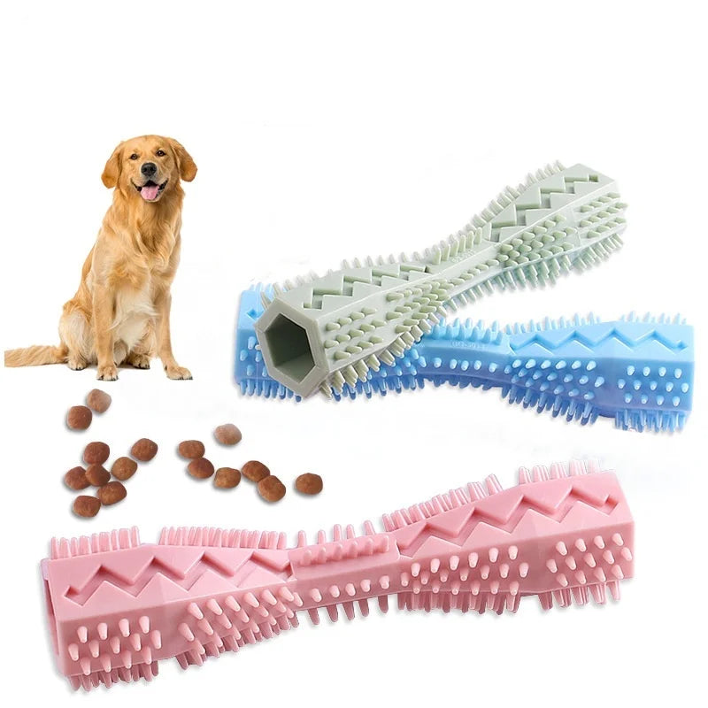 Dog Teething Toy, TPR Chew Stick & Treat Dispensing Toy