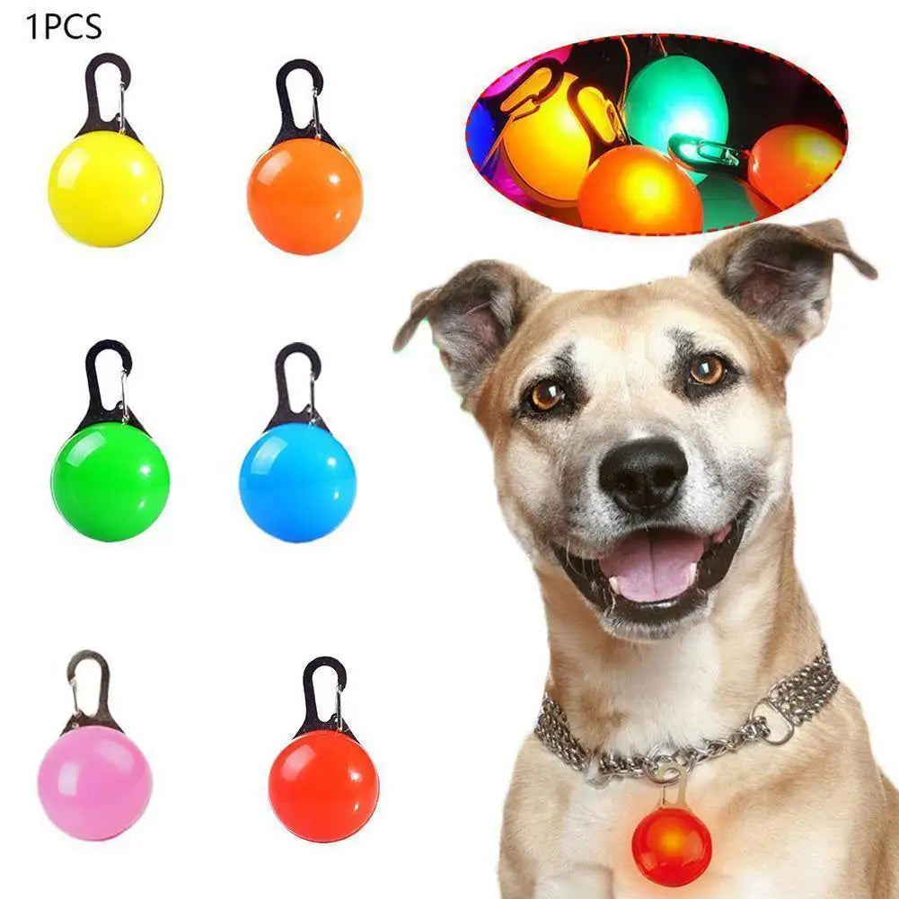 LED Dog Collar Light, Glow Pet Safety Pendant for Night Walks