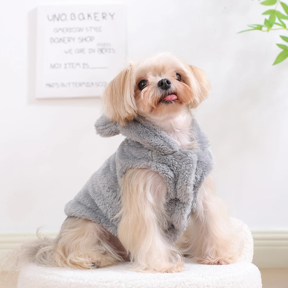 Dog Hoodie – Soft Fleece Coat for Small & Medium Dogs