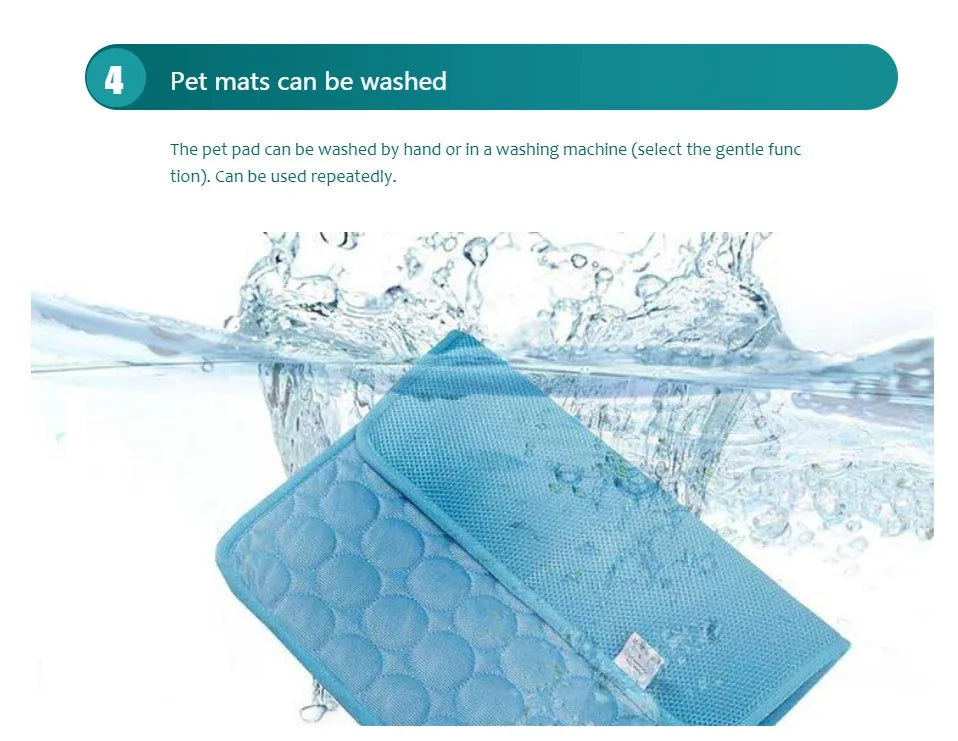 Dog Cooling Mat, Self Cooling Pad for Small & Large Dogs