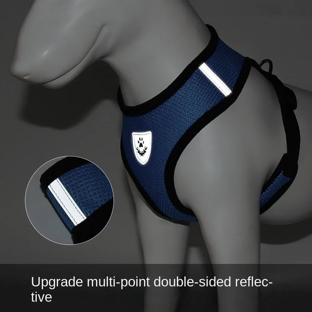Puppy Harness, Soft Reflective Adjustable Harness with Leash