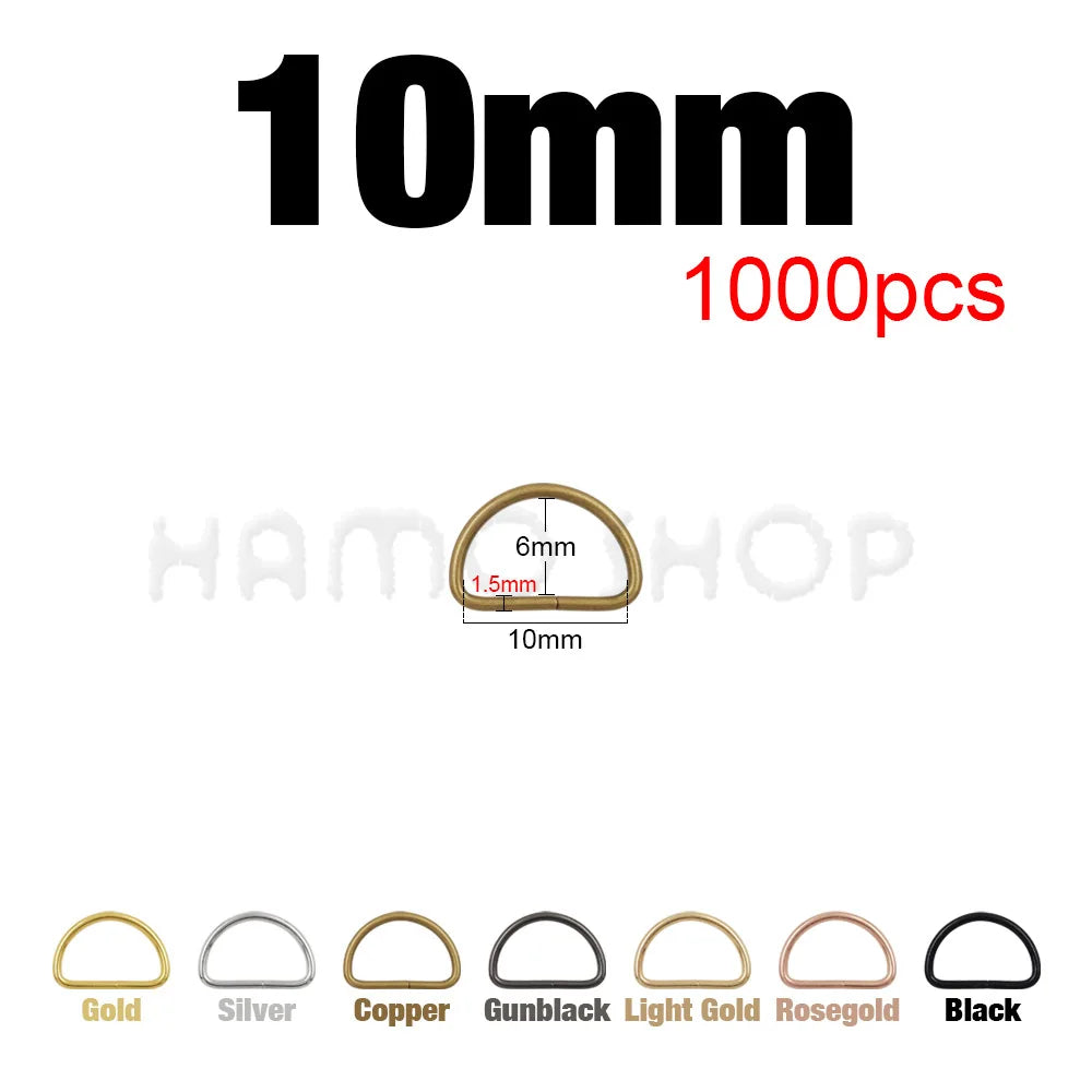 Metal D Ring Buckle – Bag Strap Hardware for Leather Craft DIY