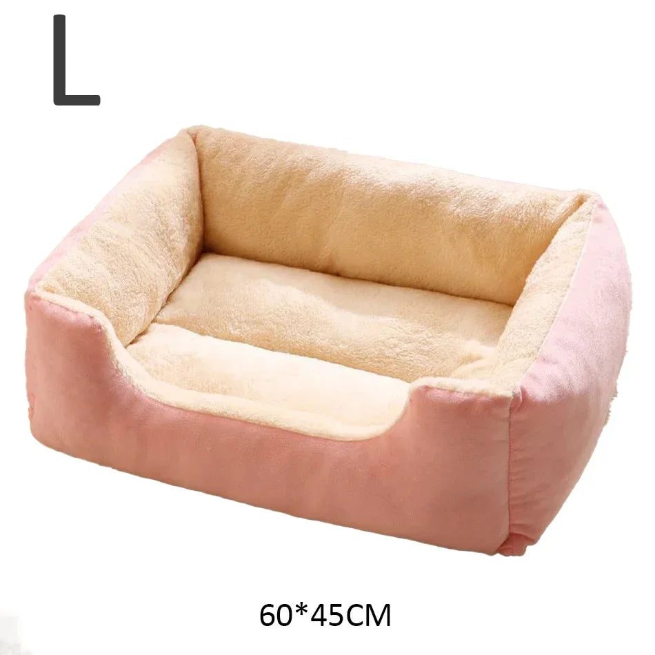 Plush Cat Bed Soft Cushion Pet Bed for Cats & Small Dogs
