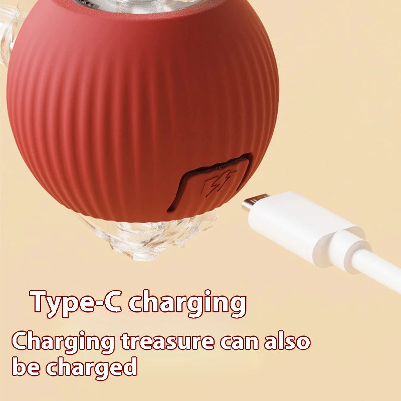 Automatic Cat Ball Toy – Rechargeable Interactive Rolling Ball