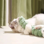 Plush Cat Chew Toy – Caterpillar Catnip Pillow for Cats