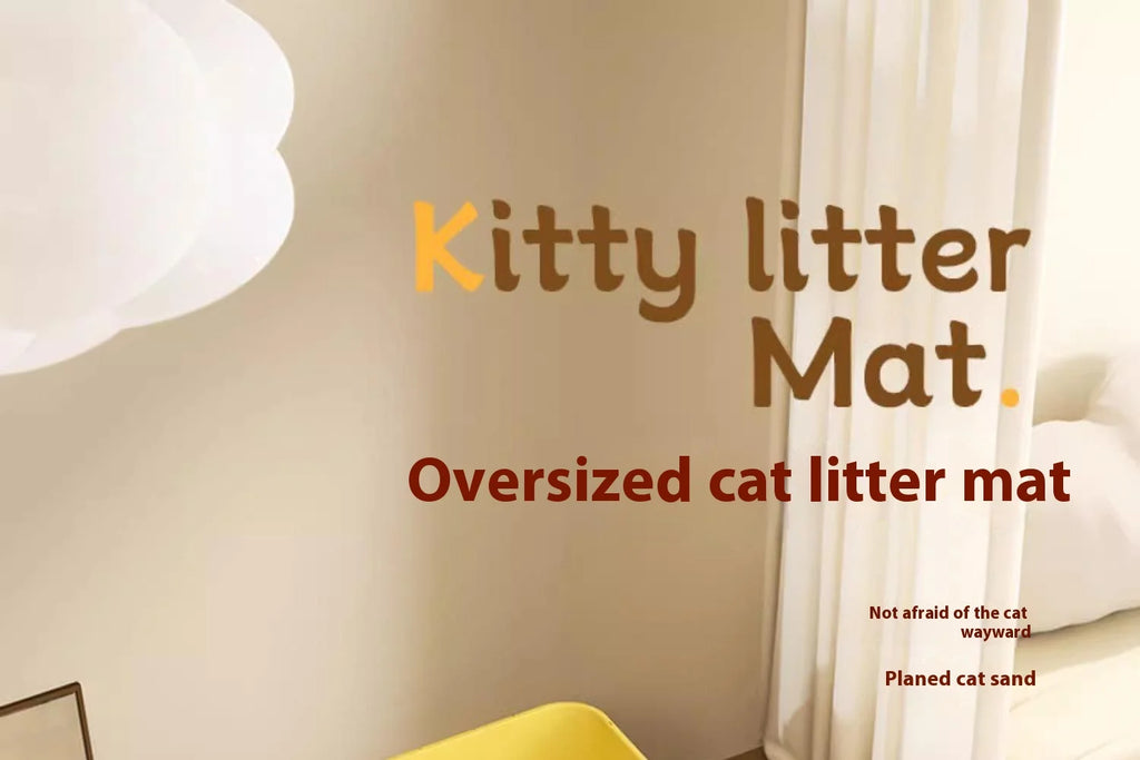 Extra Large Cat Litter Box Mat – Waterproof Washable Honeycomb Design
