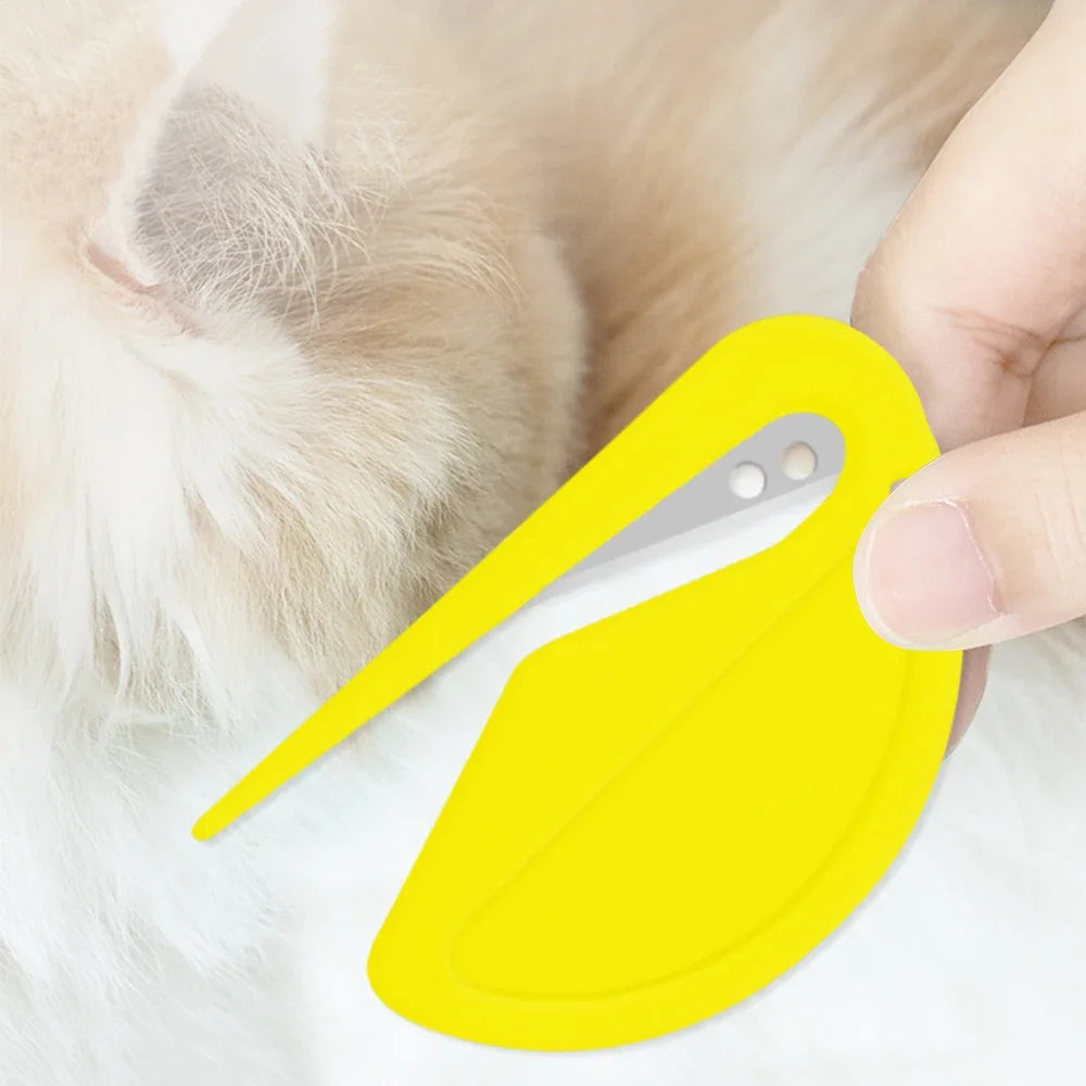 Dog Dematting Tool Stainless Steel Shedding Grooming Comb