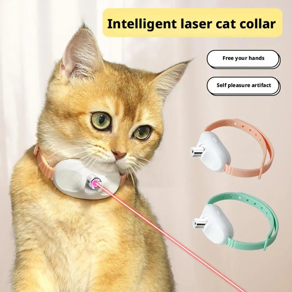 Rechargeable Cat Laser Toy – Automatic Interactive Collar