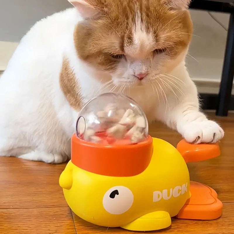 Interactive Dog Feeder Toy – Puzzle Treat Dispenser Duck