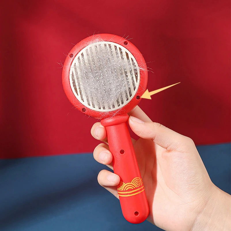 Cat Hair Removal Brush – Anti-Static Pet Grooming Comb