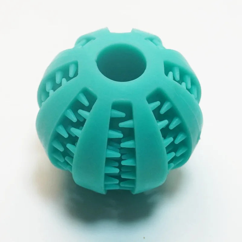 Dog Teething Toy – Rubber Chew Ball & Interactive Puzzle Toy