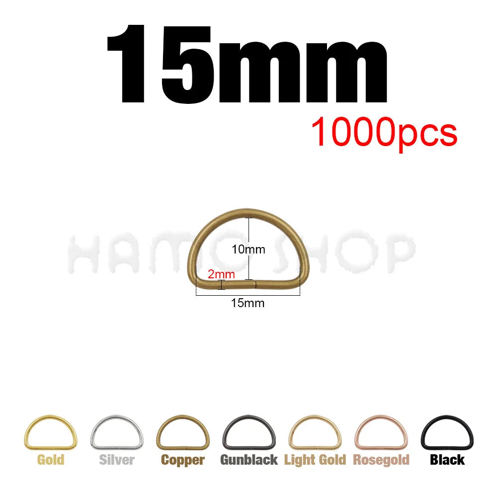 Metal D Ring Buckle – Bag Strap Hardware for Leather Craft DIY