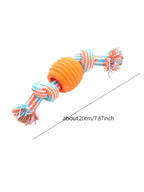 Dog Rope Ball Toy – Double Knot Chew Toy for Dogs