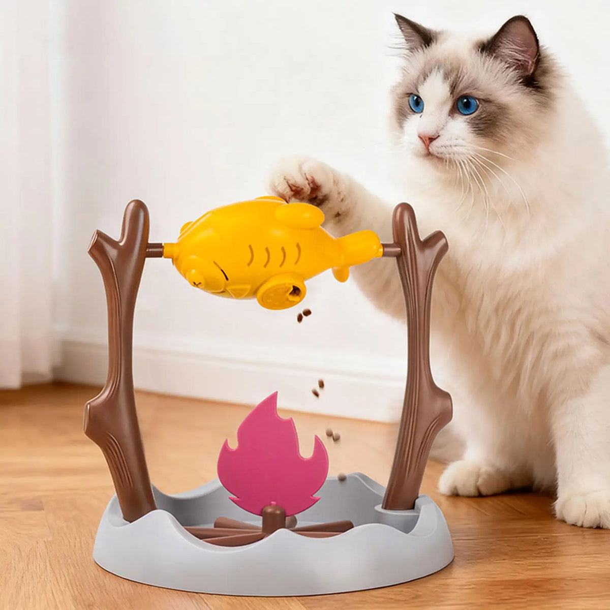 Interactive Cat Feeder – Rotating Slow Feeding & Treat Toy
