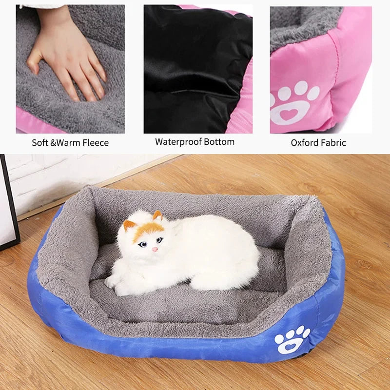 Soft Dog Sofa Bed – Washable Waterproof Warm Bed for Medium Dogs
