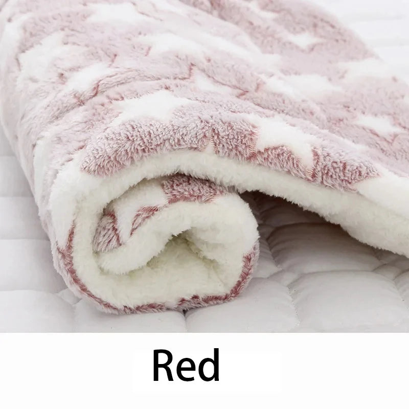 Dog Sleeping Mat – Washable Flannel Winter Bed for Small to Large Dogs