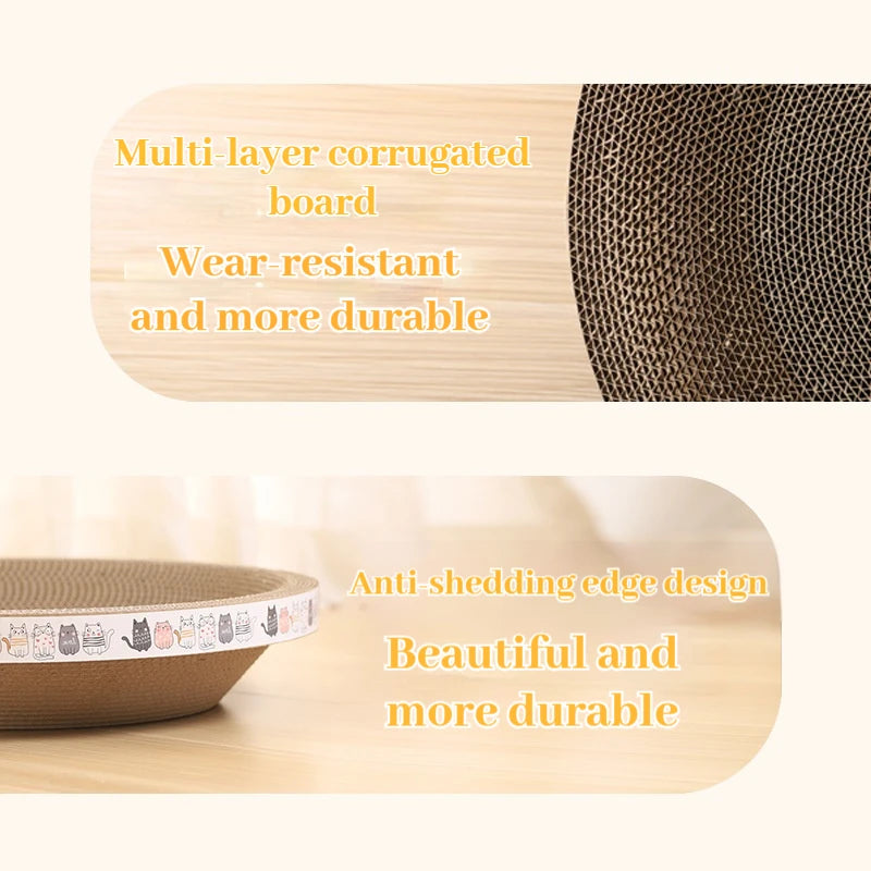 Cat Scratching Post – Corrugated Cat Scratcher with Catnip
