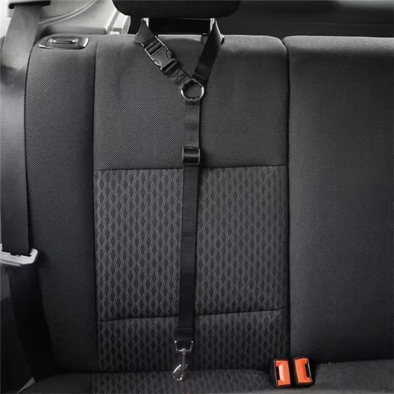Dog Car Seat Belt – Adjustable Nylon Pet Safety Leash