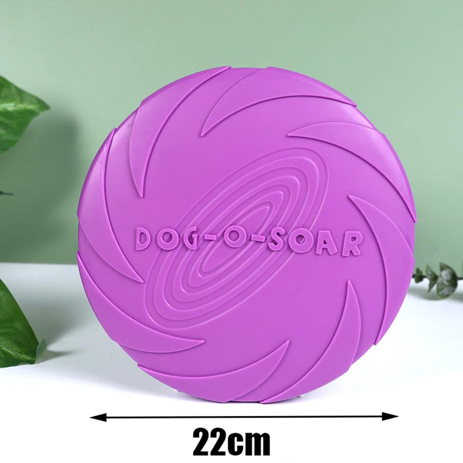 Dog Flying Disc, Soft Rubber Outdoor Toy for Training and Fetch
