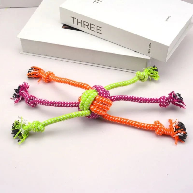 Dog Rope Toy – 30cm Linen Tug & Chew Toy