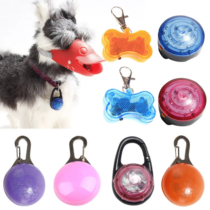 LED Dog Collar Light, Glow Pet Safety Pendant for Night Walks