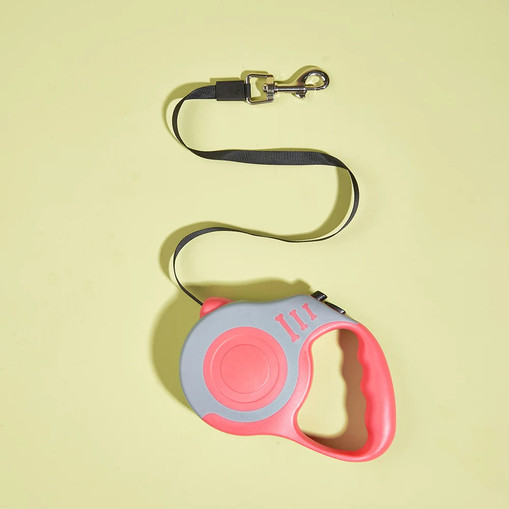 Retractable Dog Leash – 3m & 5m Automatic Nylon Lead