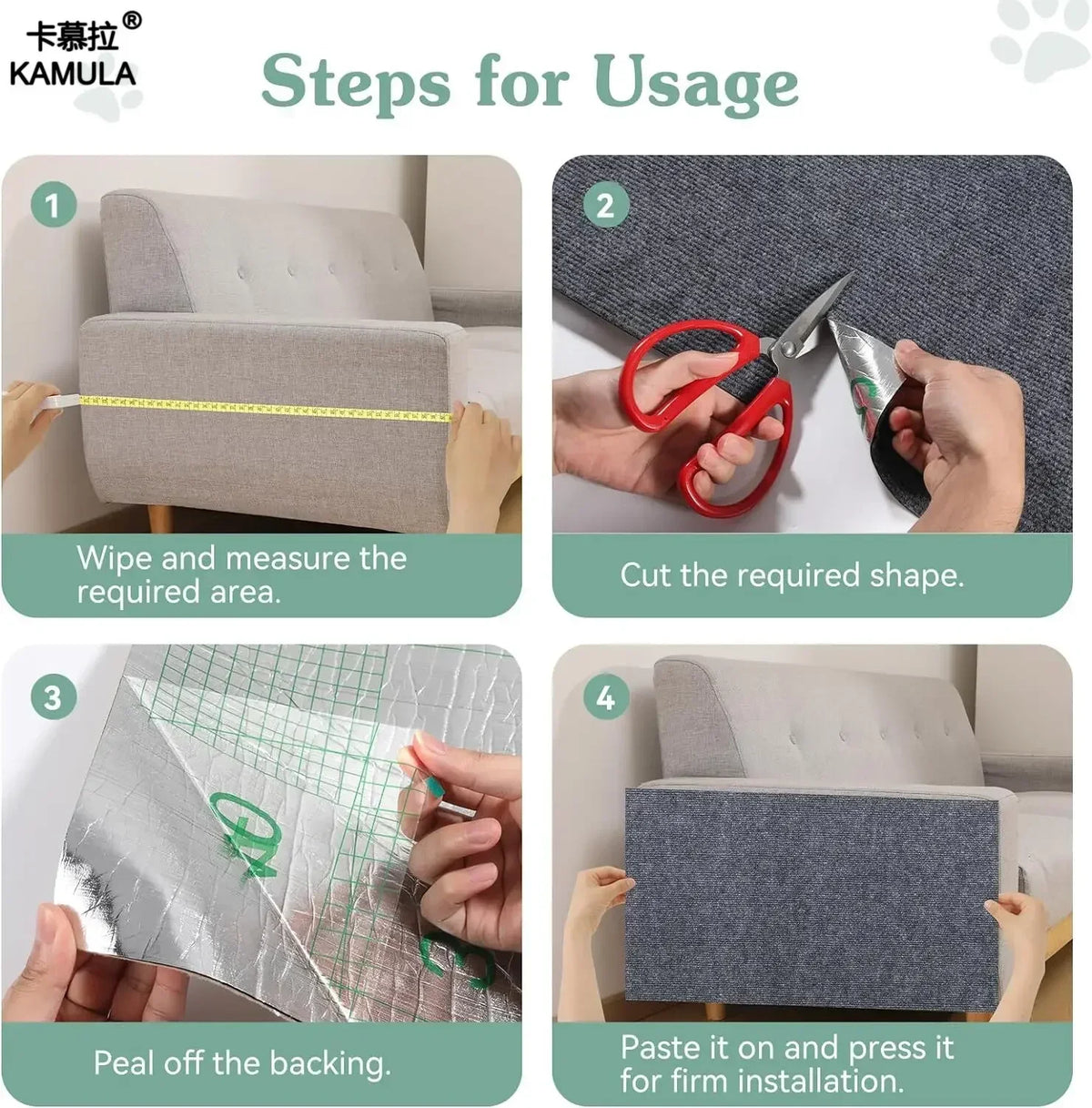 Cat Scratching Pad – Self-Adhesive Sofa Furniture Protector