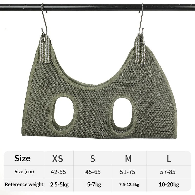 Pet Grooming Hammock – Adjustable Cat & Dog Nail Trimming Sling