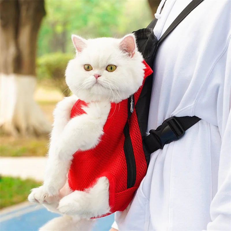 Cat Carrier Backpack – Adjustable Pet Travel Bag for Cats & Dogs