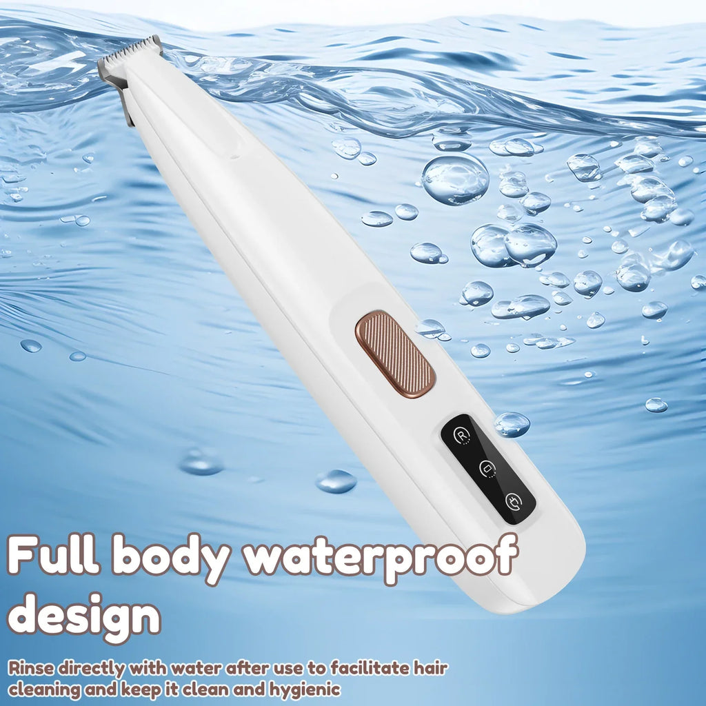 Dog Paw Trimmer with LED Light – Waterproof Rechargeable Dog Clipper