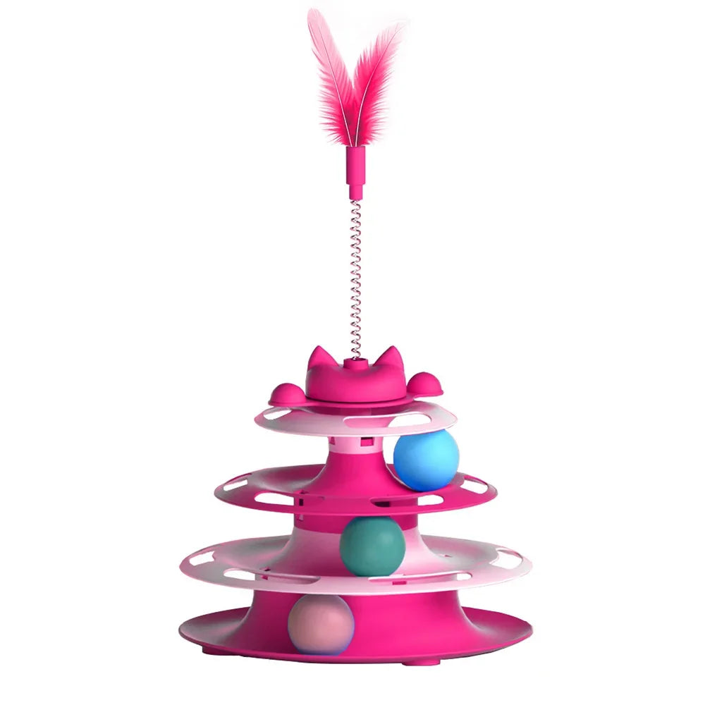 Interactive Cat Toy – Turntable Ball & Stick Play Toy