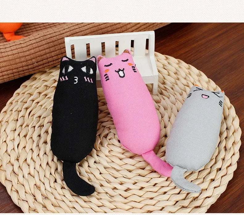 Catnip Cat Toy with Rustle Sound, Plush Toy for Kittens