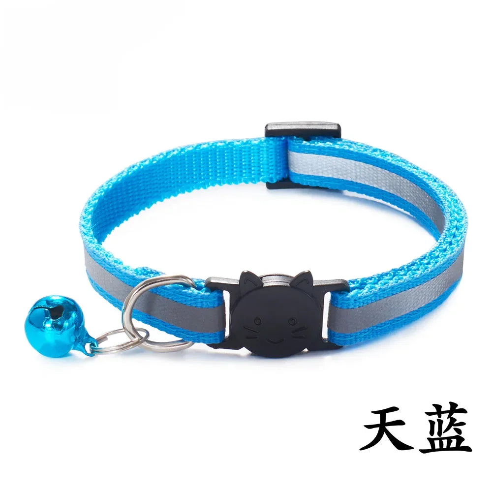 Breakaway Cat Collar – Reflective Adjustable Collar With Bell