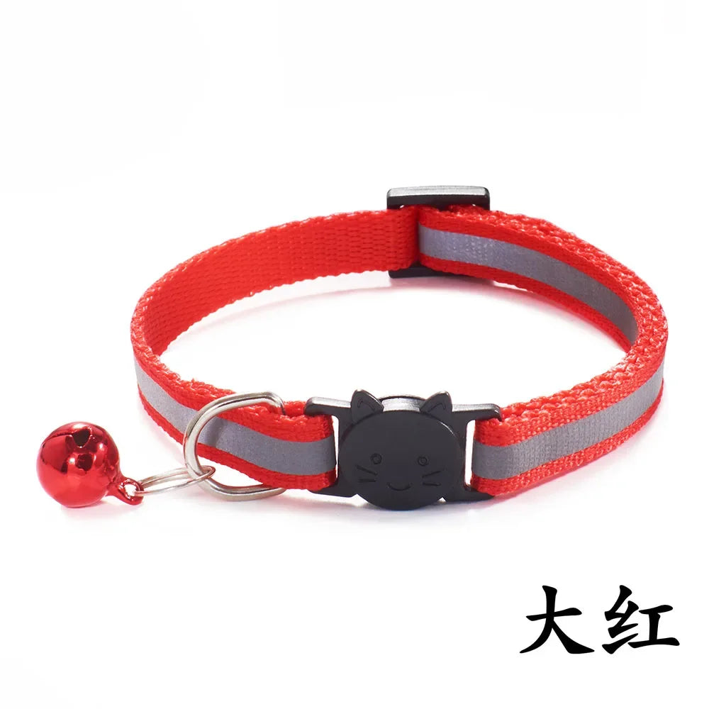 Breakaway Cat Collar – Reflective Adjustable Collar With Bell