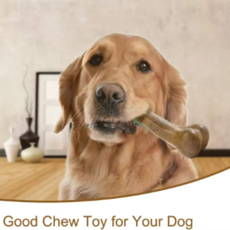 Dog Bone Chew Toy – Wooden Puppy Toy for Small to Large Dogs