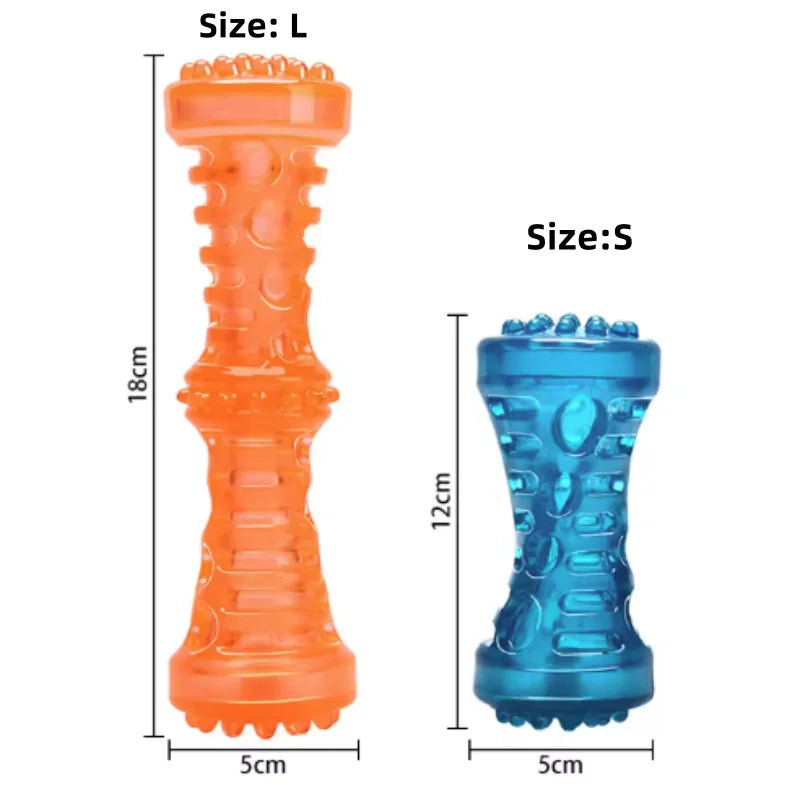 Dog Teething Toy, TPR Chew Stick & Treat Dispensing Toy