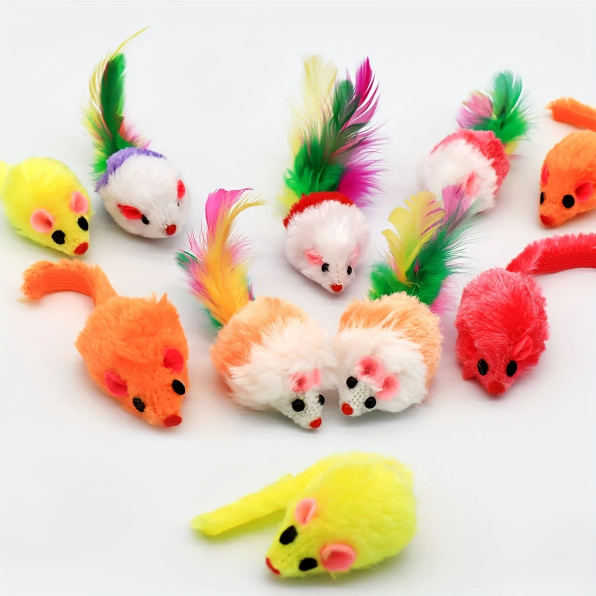 Catnip Mouse Toy for Indoor Cats – Plush Interactive Cat Toy