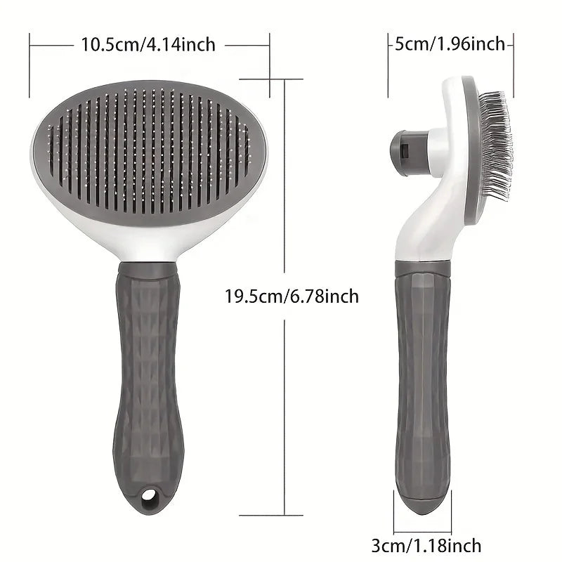 Self Cleaning Slicker Brush, Pet Hair Remover for Dogs & Cats
